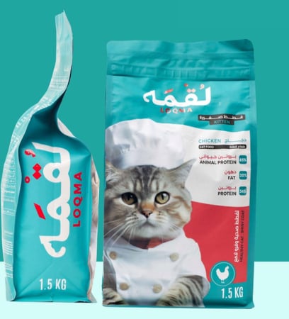 لقمه طعام جاف دراي فود للقطط الصغيرة 1.5 كيلو