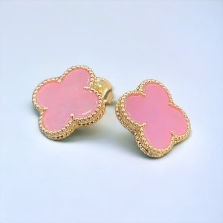 حلق وردات 18k