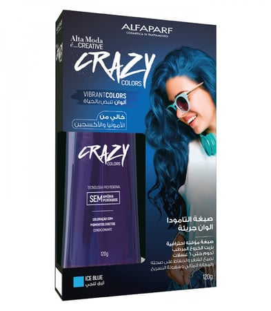 صبغة مؤقتة ازرق ثلجي 120 مل