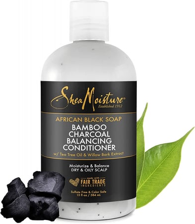 بلسم لاستعادة التوازن بالصابون الأفريقي الأسود وفحم الخيزران  من شيا مويستشر 384مل