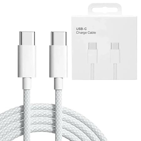 كيبل ايفون 15 من تايب سي الى تايب سي ضمان سنتين