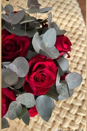 فازة سمك 10 وردات جوري