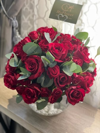 فازة سمك 10 اغصان بيبي روز و 20 روز