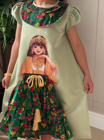 فستان شالكي رمضان الانيق