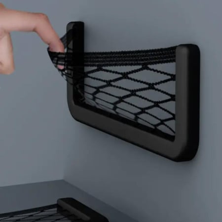 جيب تخزين شبكي مثبت بمادة لاصقة ومتعدد الوظائف