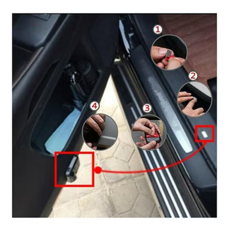 اضاءة ترحيبية بشعار بي ام