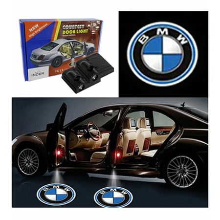 اضاءة ترحيبية بشعار بي ام