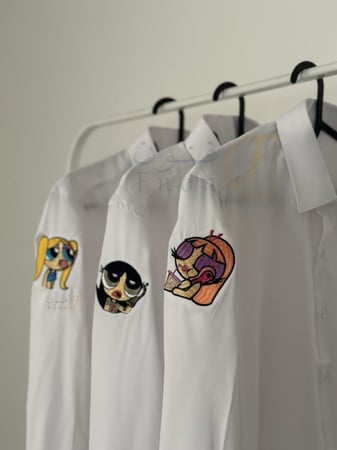 قميص مدارس مريول ازياء مدرسية العودة للمدرسة متجر فنون قميص تطريز ترند