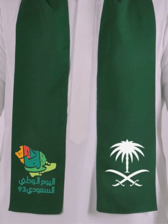 شال أزياء اليوم الوطني وشاحات التأسيس وشاح تطريز متجر فنون ترند ملابس