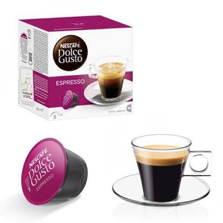 كبسولات دولشي قهوة اسبريسو  نسكافيه 88 جرام *16 كبسوله Nescafe Dolce Gusto Espresso Coffee Capsules