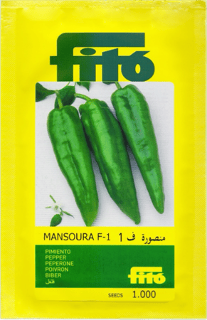 فلفل طرشي منصورة F1 للحقل المكشوف والمحمي 1000 بذرة
