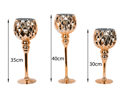 شمعدان طقم 3 قطع