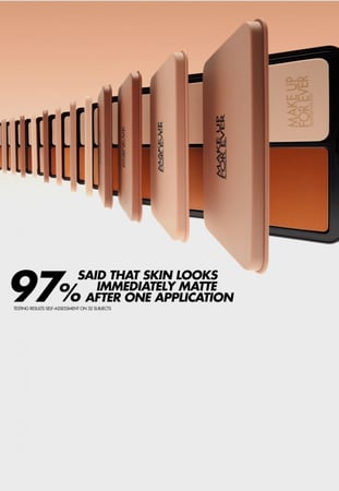 بودرة أساس مضغوطة اتش دي سكين مات فلفت من ميك اب فور ايفر 2Y36