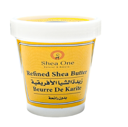 زبدة الشيا الخام اصفر بدون رائحة 150جرام