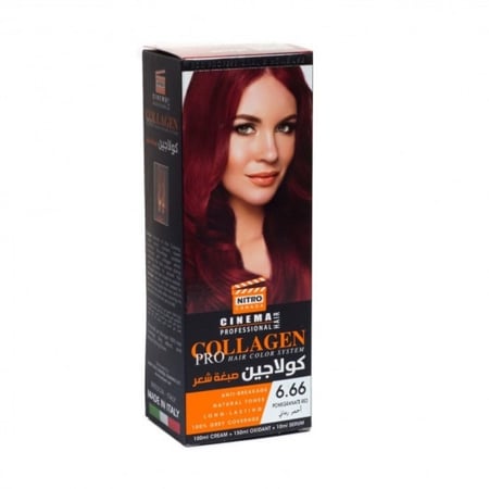 صبغه أحمر رمانى من نيترو كندا 6.66