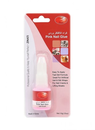 غراء للاظافر وردي من زينتي