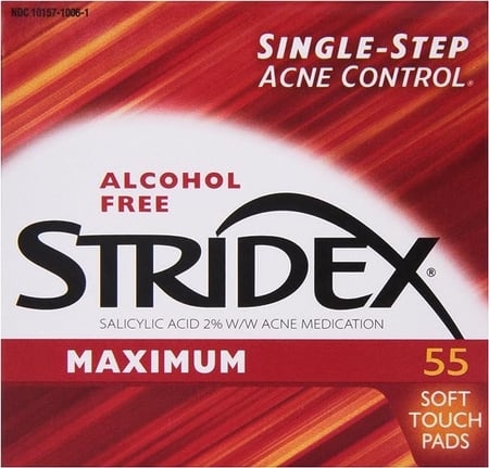 مسحات قطنية لحب الشباب من ستريدكس 55 قطعة