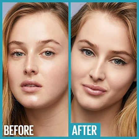 بودرة الوجه من ميبيلين نيويورك فيت مي غير  من المسام ، 128 لامعة وخالية