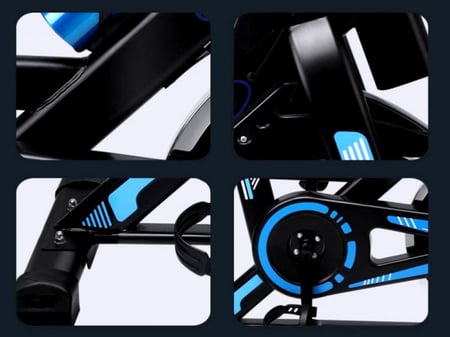 دراجة تمارين هوائية ثابته ازرق Spinning Bike Blue