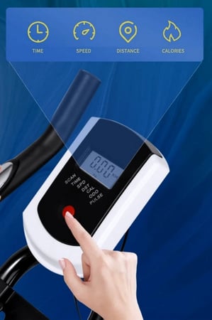 دراجة تمارين هوائية ثابته ازرق Spinning Bike Blue