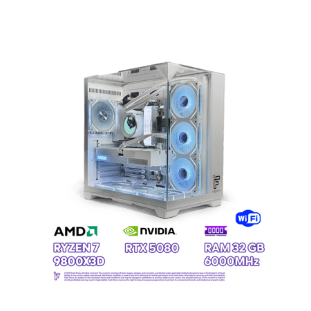 تجميعة Ryzen 7 9800X3D مع RTX 5080 قابلة للتقسيط