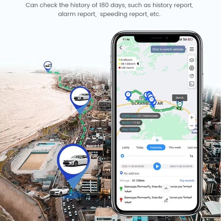 جهاز تتبع OBD صغير مخفي على  BOOLSEE GPS