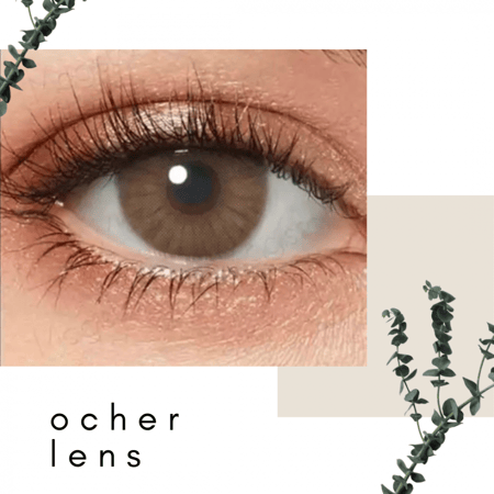 عدسة لاصقة لون ochre