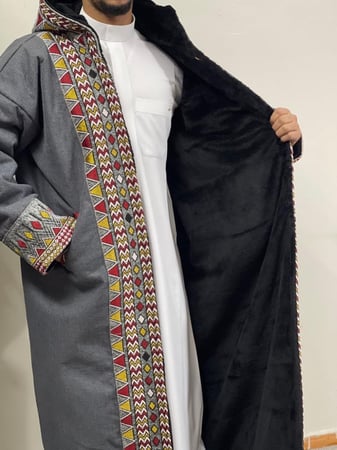 فروة سدو تراث  للجنسين مبطنة من الداخل