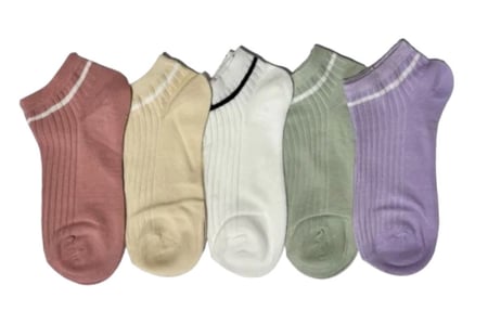 جوارب قطن مخطط 10 زوج