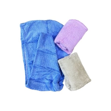 منشفة رأس 3حبات