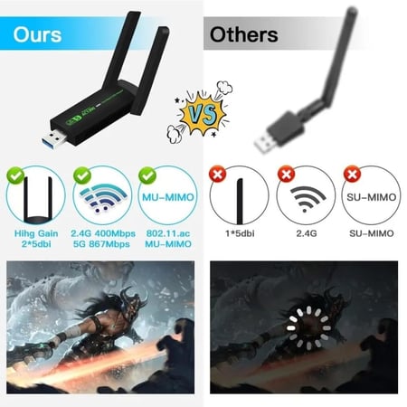 مقوي واي فاي USB ثنائي النطاق