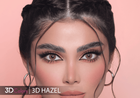ثري دي كلرز عدسات شهرية درجة اللون 3D HAZEL