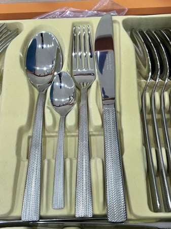 طقم ملاعق 72 قطعه استيل 18/10