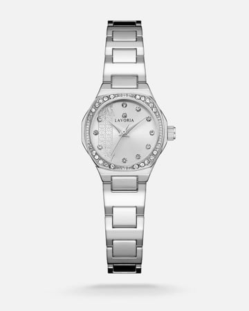 ساعة نسائية ساحرة بلون فضي