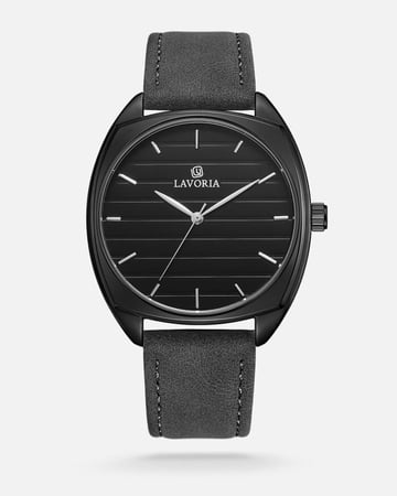 ساعة رجالية جلد بتصميم كلاسيكي