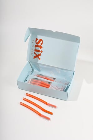 شفرة إزالة شعر الوجه الدقيقة Stix Skin Hero – حلاقة آمنة وناعمة للبشرة الحساسة 3 حبات