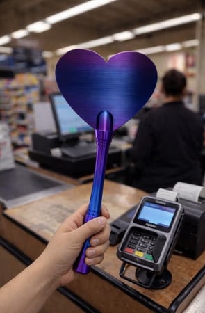 عصا الدفع الذكية NFC – شكل قلب ❤️