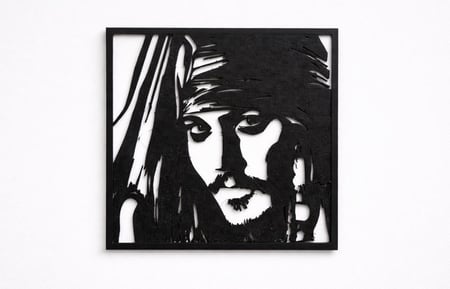 قطعة جدارية للكابتن جاك سبارو