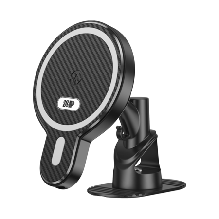 حامل و شاحن اللاسلكي 2 في 1 "Carbon Fiber Edition" بقوة 15 واط