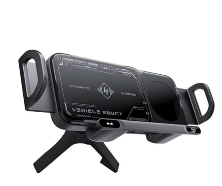 حامل الشاحن اللاسلكي للسيارة - بميزة الإغلاق والدوران الكهربائي