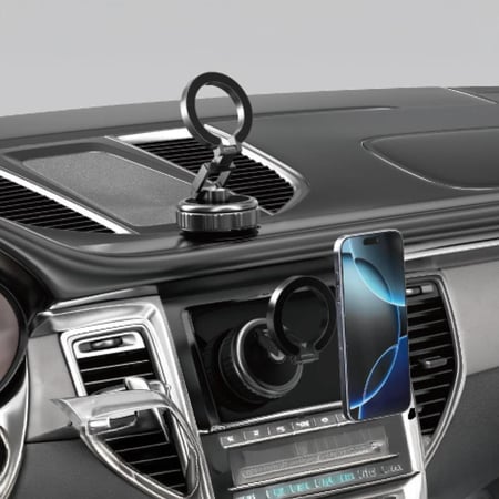 استاند الجوال المغناطيسي يعمل بالشفط اليدوي