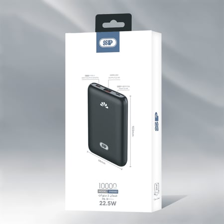 بطارية صغيرة 10 الف مع منفذ lightning تدعم الشحن السريع