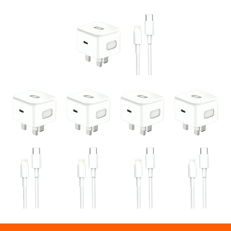 عرض 5 شاحن ايفون مع الكيبل 27 واط