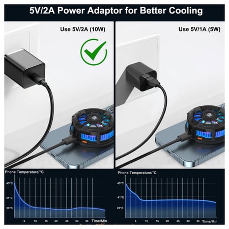 مروحة التبريد المغناطيسية للهواتف الذكية iPhone و Android