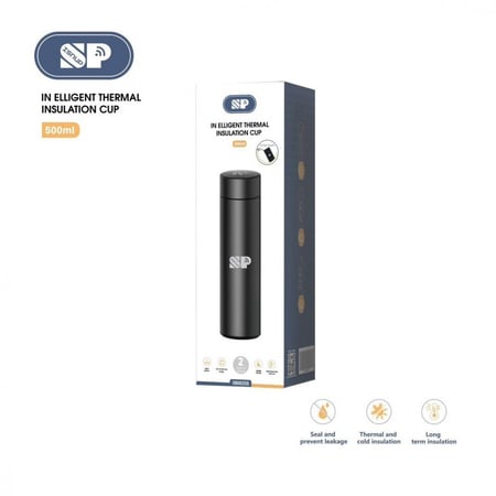 حافظة ماء ذكية + موشر حرارة