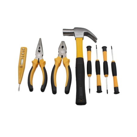 شنطة معدات متكاملة مجموعة دريل وادوات يدوية متعددة الاستخدامات في المنزل والمكتب 104 قطعة