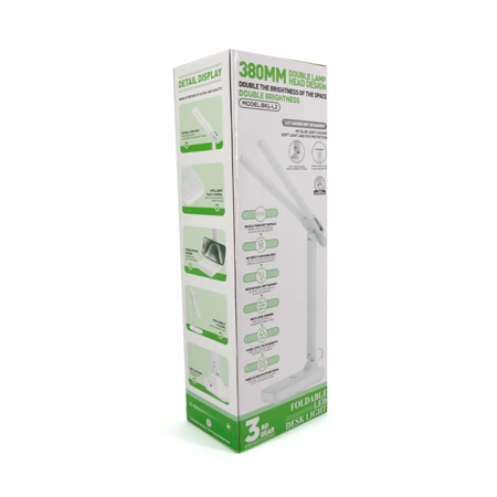 مصباح مكتب LED قابل للطي 2 في 1