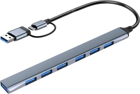 تحويلة تايب سي  USB  للجوال واللابتوب 7 في 2