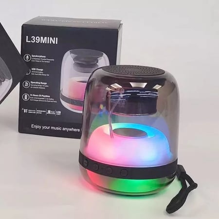 اسبيكر مكبر صوت بلوتوث مع اضاءة استيريو