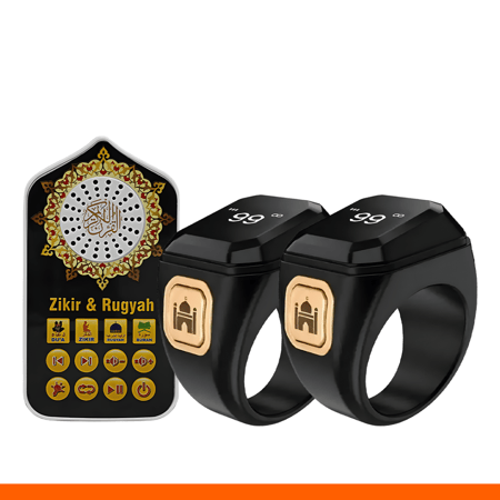 عرض 2 خاتم تسبيح مع سبيكر قران و ادعية